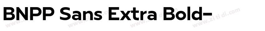 BNPP Sans Extra Bold字体转换